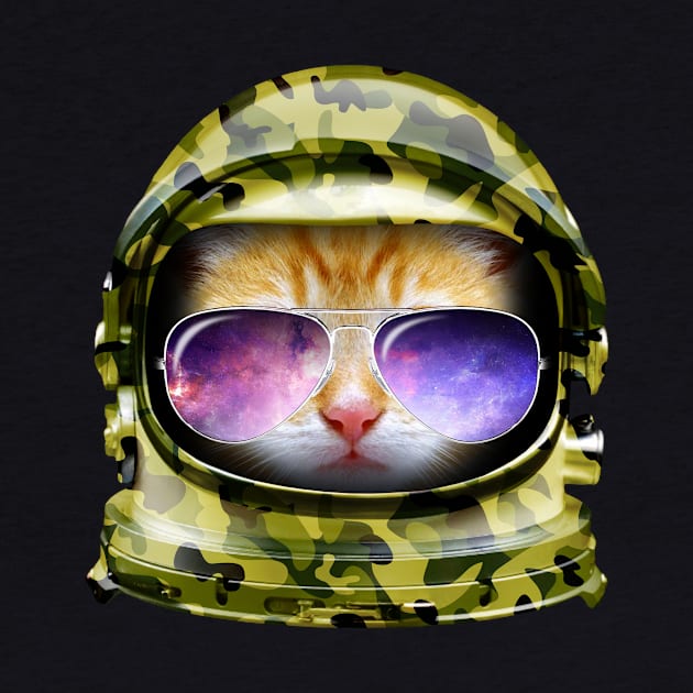 Kitty in Space Green Camo Edition by tonydesign